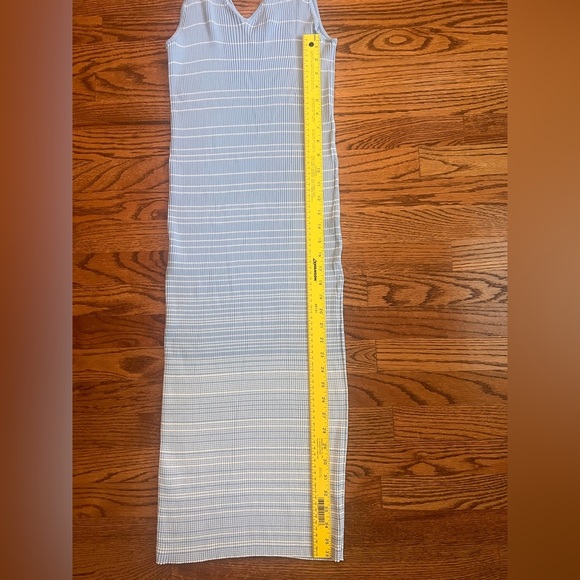 STAUD Dana Rib Knit Midi Dress Blue XL - Picture 11 of 11